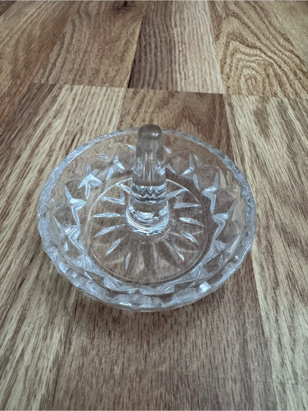 Vintage Crystal Ring Holder Dish